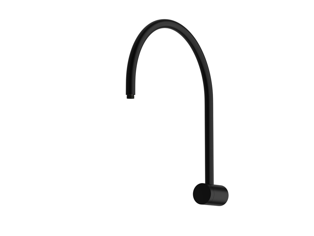 Sussex Pure Hi-Rise Shower Curved Arm Only Matte Black