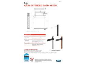 Technical Guide - Milli Axon Extended Basin Mixer Chrome (6 Star)