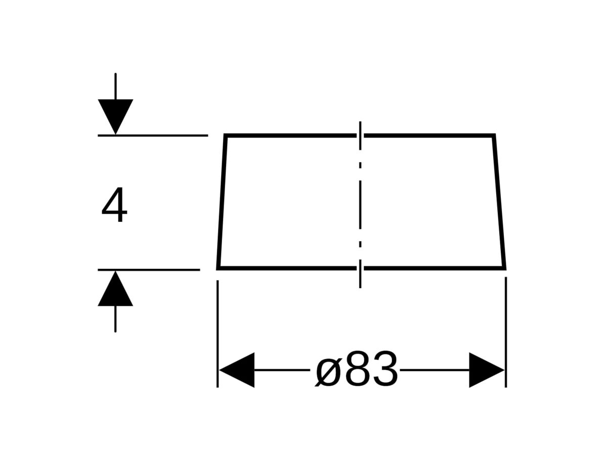 Geberit HDPE Support Ring 90mm