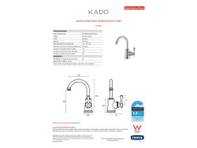 Specification Sheet - Kado Era Basin Mixer Brushed Nickel (5 Star)