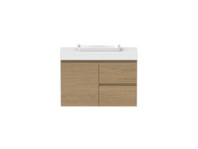 Hero - Posh Domaine 900mm Ensuite Wall Hung Vanity Unit 90mm Top