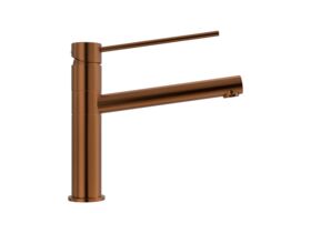 Supporting Image 1 - Mizu Drift Sink Mixer Extended Lever with Red & Blue Indicators Brushed Bronze (5 Star) Lead Free.png