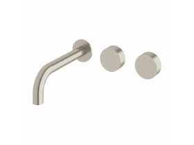 Sussex Pure Wall Bath Hostess System 200mm Right Hand PVD Brushed Nickel