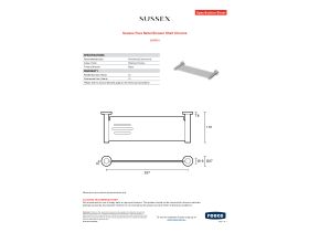 Specification Sheet - Sussex Pure Metal Shower Shelf Chrome