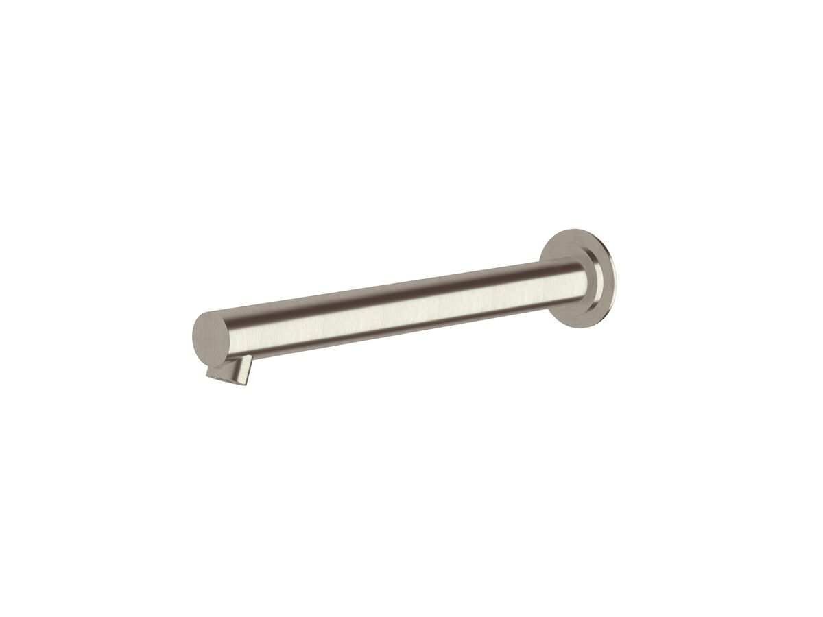 Sussex Scala Wall Basin Outlet Straight 250mm PVD Brushed Nickel