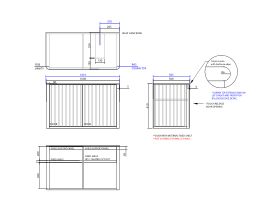 ISSY Cloud I 1000mm x 500mm x 610mm Wall Hung Vanity Unit 2 Touch Latch Doors Semi Inset (No Basin)