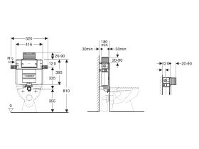 Geberit Omega Undercounter Cistern Back to Wall (4 Star)