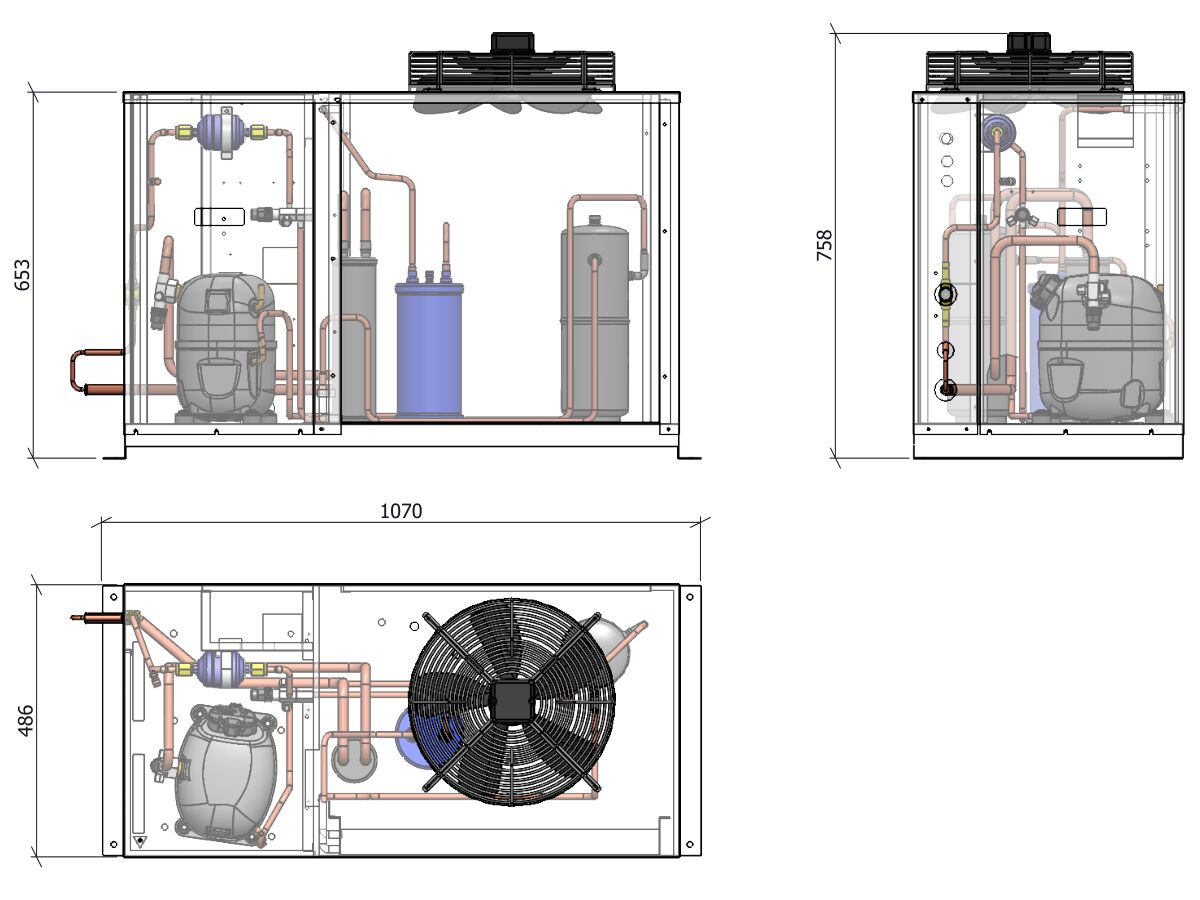 ACPAC Packaged Condensing Unit AP1.9L1-4 1 Phase