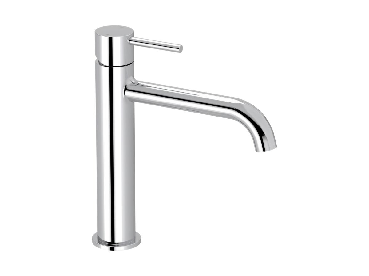 Hero - Mizu Drift Medium Height Basin Mixer Curve Spout Chrome (6 Star)