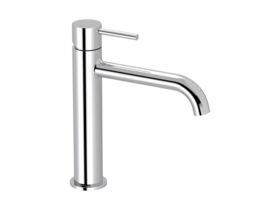 Hero - Mizu Drift Medium Height Basin Mixer Curve Spout Chrome (6 Star)