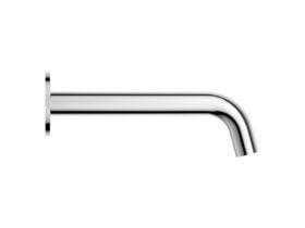 Supporting Image - Mizu Drift Wall Basin/Bath Outlet Curve Spout 200mm Chrome (6 Star) Lead Free - Side