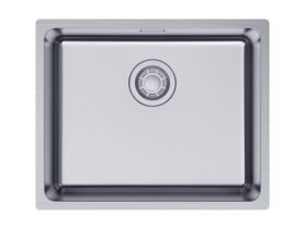 Hero - Memo Oscar Inset/Undermount Extended Single Bowl Sink 500mm Overflow No Taphole