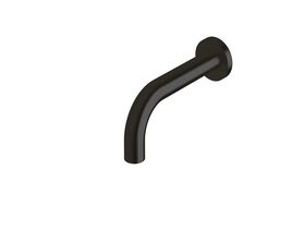 Sussex Scala 25mm Wall Outlet Curved 160mm LUX PVD Matte Opium Black (6 Star)