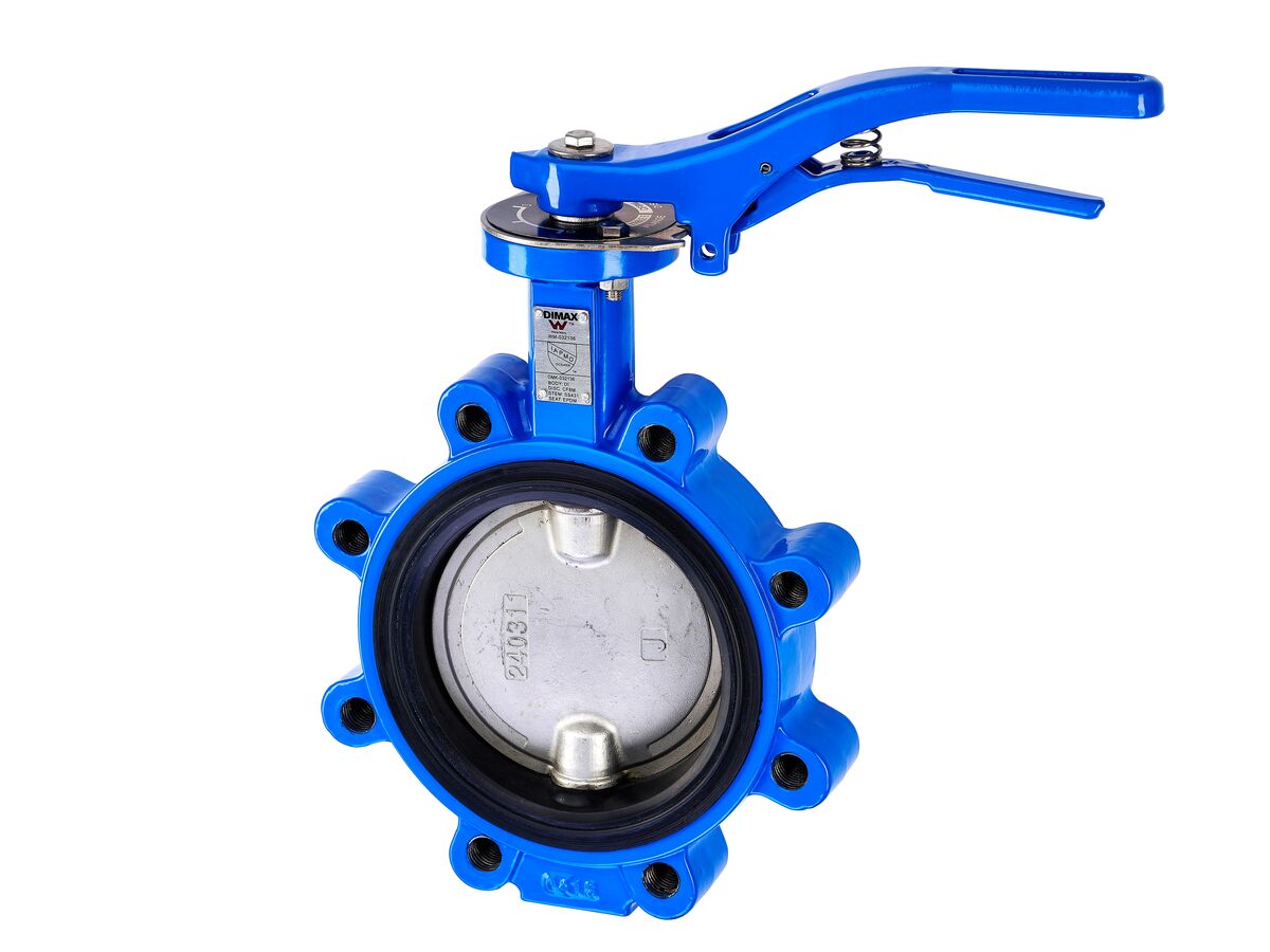 Dimax Butterfly Valve Lugged Table E Lockable Lever DN 150 from Reece