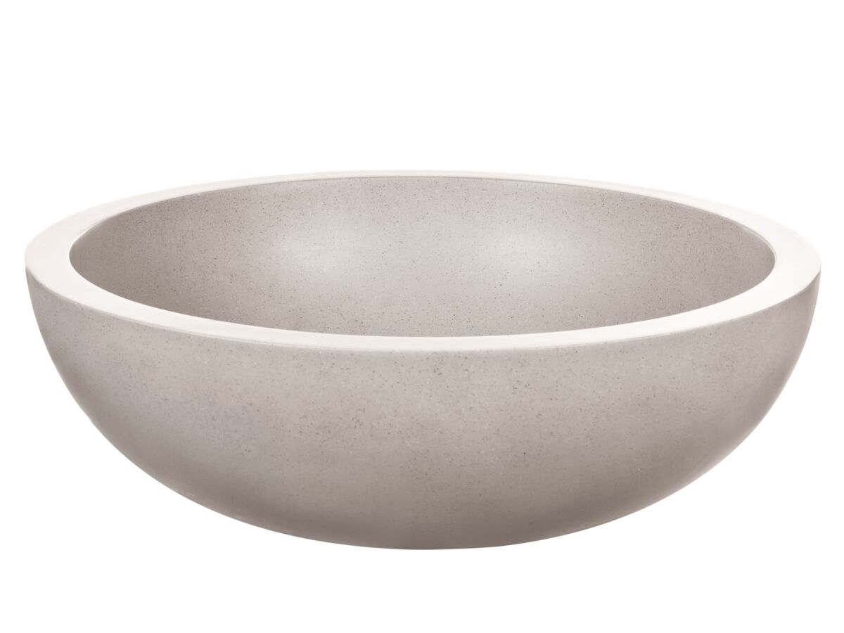 Supporting Image - Omvivo Villa Round Above Counter Basin 430mm Island Sand