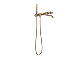 Hero - Faucet Strommen Vara Fin Wall Bath Tap Set with Handshower Kit Discovery Bronze (3 Star) Lead Free