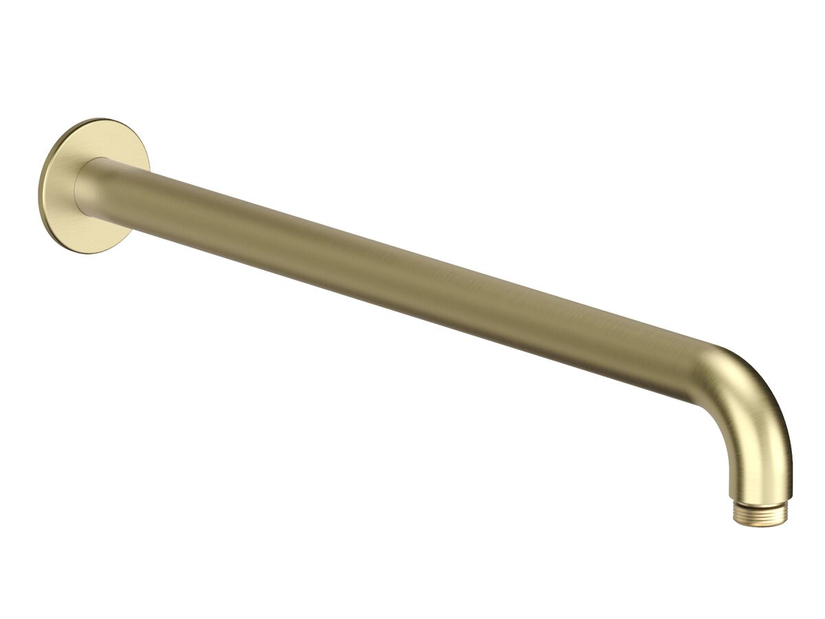 Hero - Faucet Strommen Vara Wall Straight Shower Arm 400mm Brushed Admiralty Brass