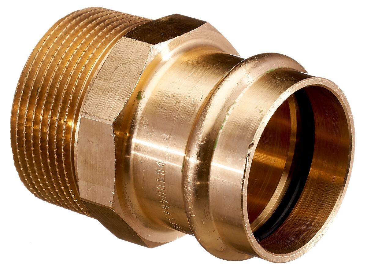 >B< Press Water Male Coupling 40mm x 1 1/2" BSP
