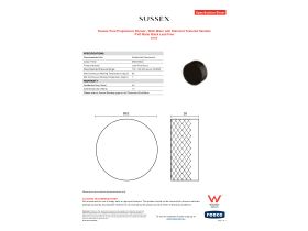 Specification Sheet - Sussex Pure Progressive Shower / Bath Mixer with Diamond Textured Handles PVD Matte Black Lead Free