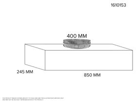 Return Air Plenum - 245mm x 850mm With 1 x 400mm