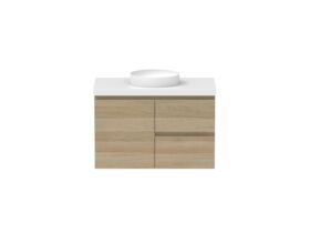 Hero - Posh Domaine 900mm Wall Hung Vanity Unit Conventional 50mm Top