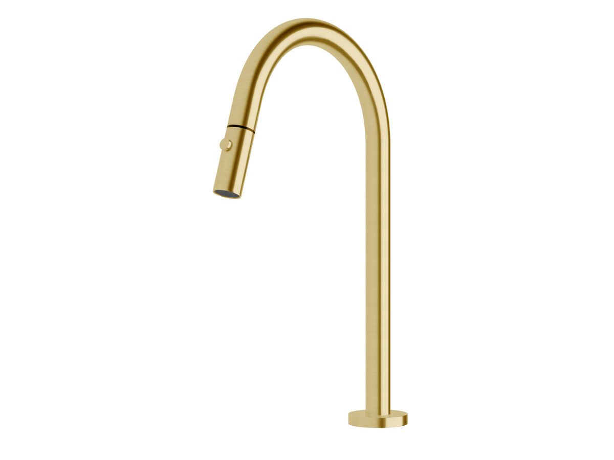 Sussex Pure Hob Sink Outlet with Pull Out Spray PVD Brushed Gold (4 Star)