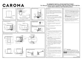 Installation Instructions - Caroma Forma II Cleanflush Back to Wall Overheight Pan