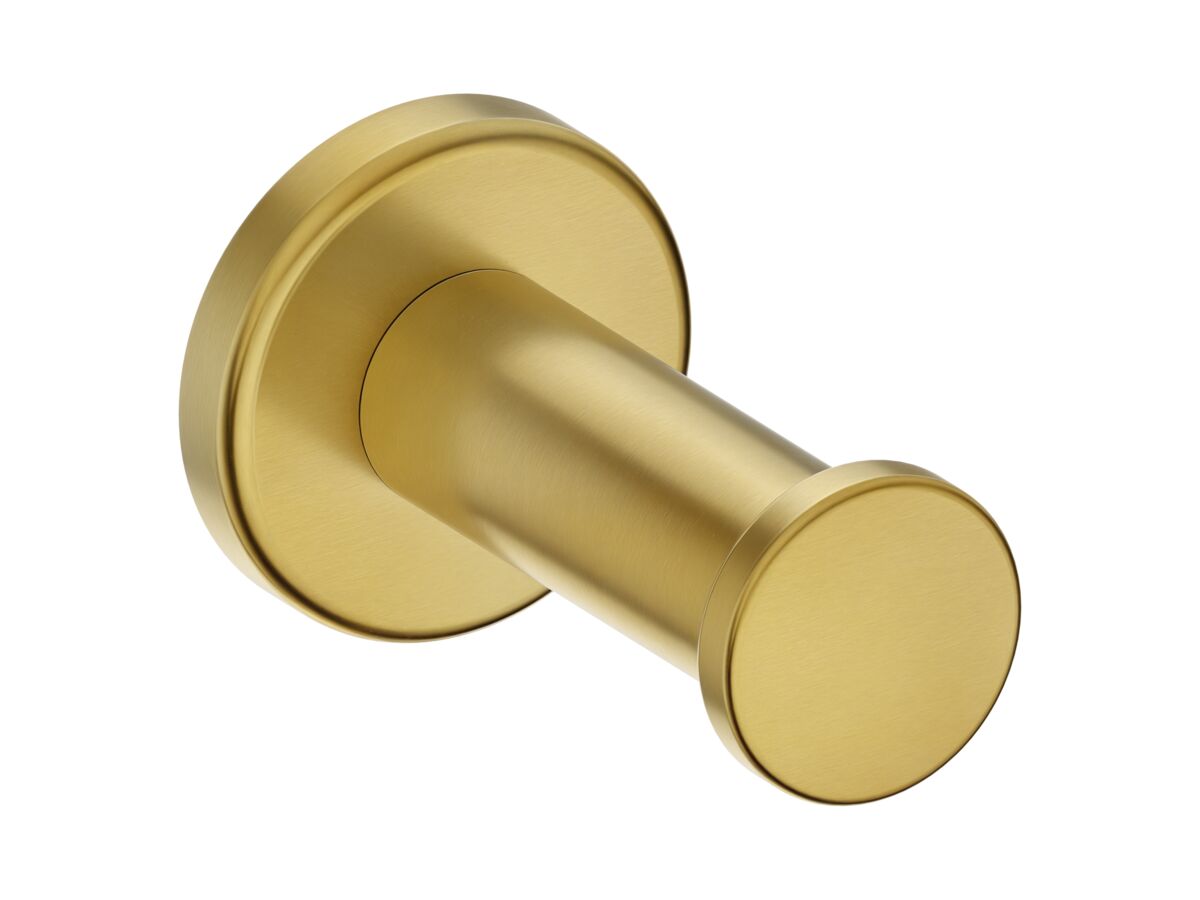 Mizu Drift Robe Hook Brushed Brass