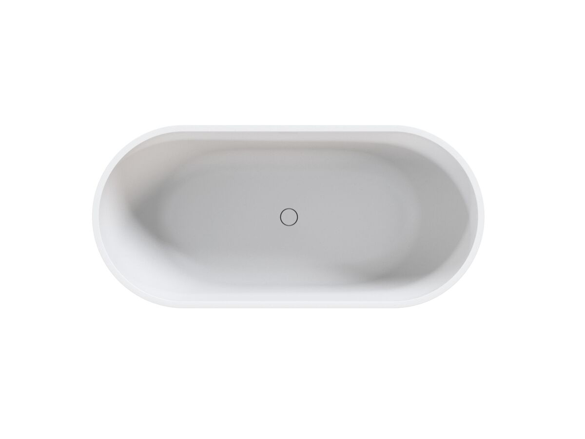 Supporting Image - Omvivo Villa Freestanding Bath 1500 x 700mm White Haven - Top