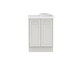 Hero - Kado Lux Petite Vanity Unit Floor Mount 600mm Right Bowl 50mm Top (Basin Included)