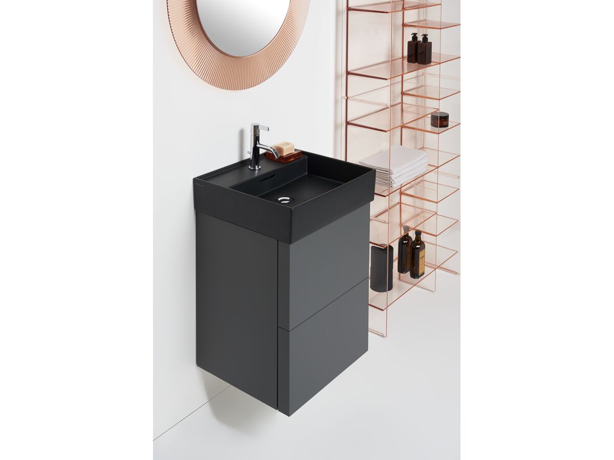 Screw Fixings Types LAUFEN Kartell Wall Basin with Overflow 500mm x 460mm 1 Taphole Matte ...