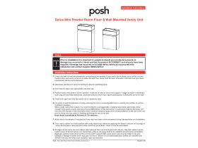 Installation Instructions - Posh Solus Mini Powder Room Vanity Unit