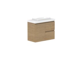 Supporting Image - Posh Domaine 750mm Ensuite Wall Hung Vanity Unit 50mm Top