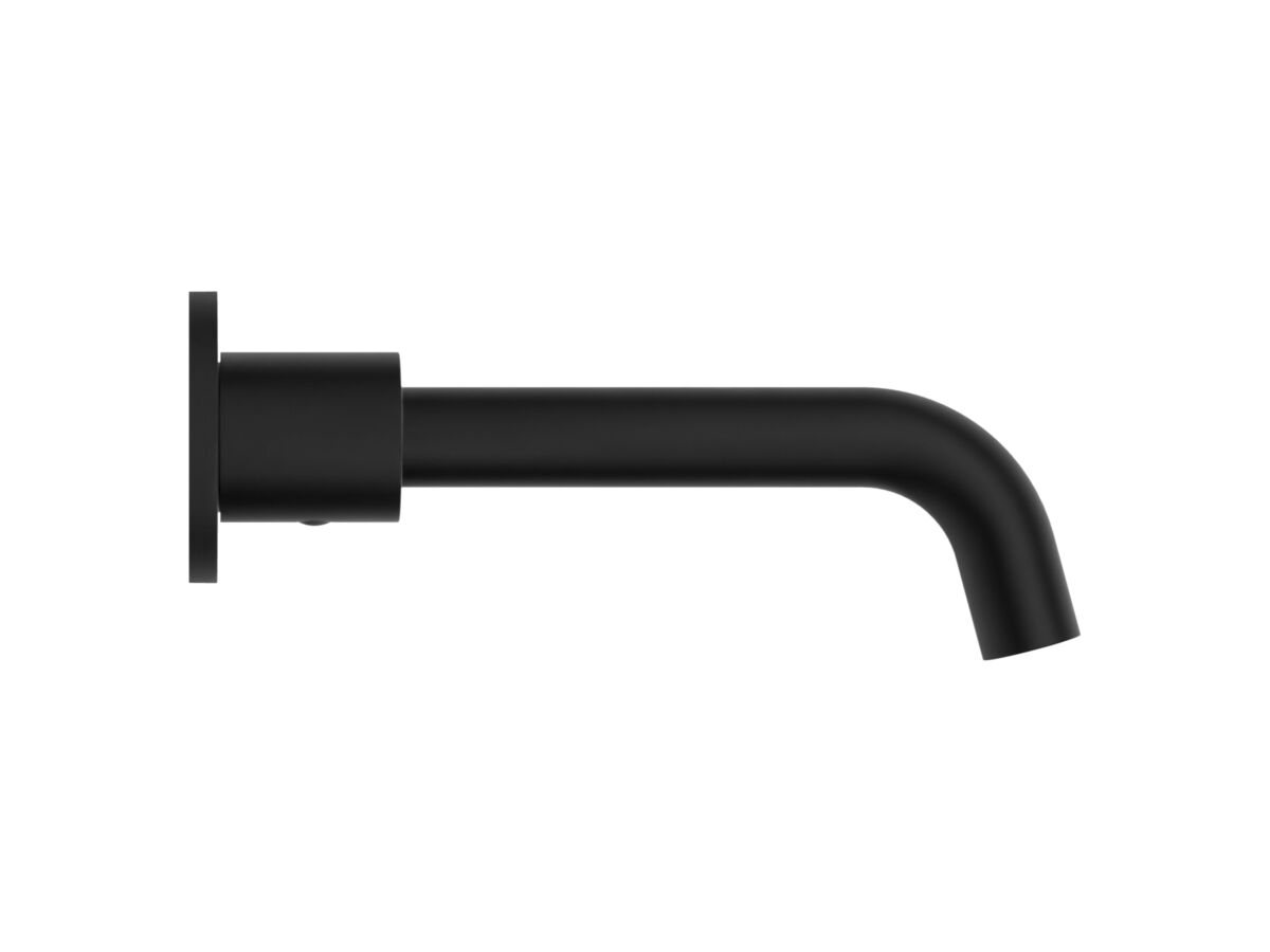 Supporting Image - Mizu Drift Dial Wall Basin/Bath Set 200mm Matte Black (6 Star) Lead Free - Side