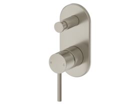 Mizu Drift Shower Mixer with Diverter Brushed Nickel