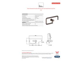 Specification Sheet - Faucet Strommen Vara Disc Wall Pot Filler Tap Armada Bronze Lead Free