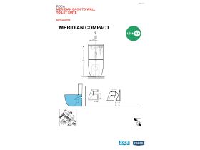 Installation Instructions - Roca Meridian Close Coupled Back to Wall Back Inlet Toilet Suite S&P Trap with Soft Close Seat Quick Release MK2 White/Chrome (4 Star)