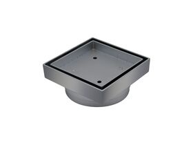 Bermuda Square Tile Insert Floor Waste 100mm Outlet (115 x 115mm) Chrome