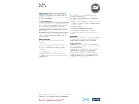 Warranty - Dura Vents