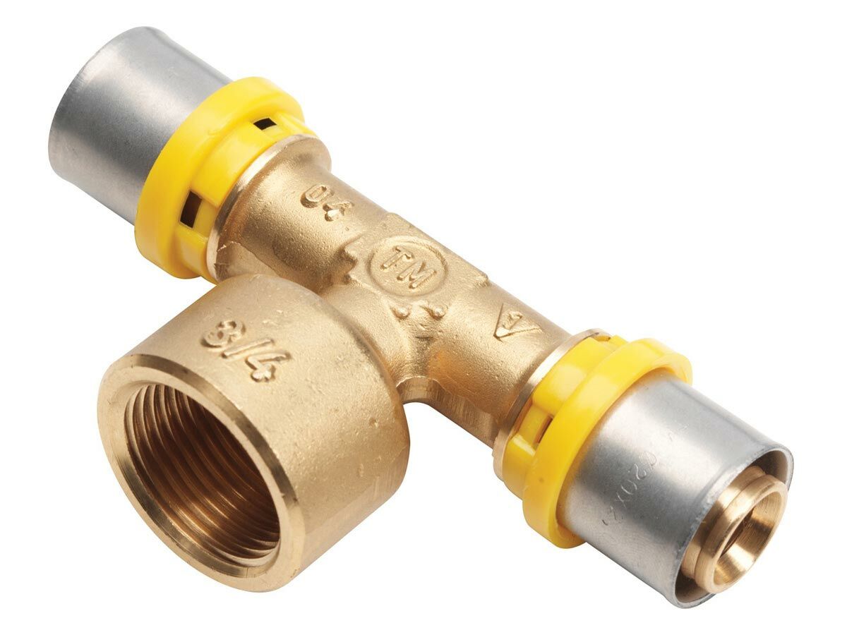 Duopex Gas Crimp Female Tee