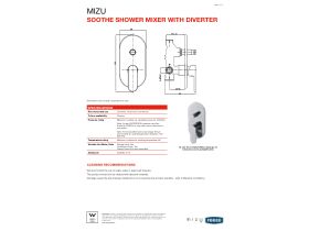 Technical Guide - Mizu Soothe Shower Mixer with Diverter Chrome