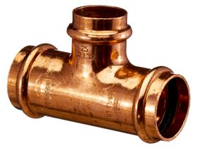 >B< Press Water Reducing Tee 50mm x 50mm x 40mm