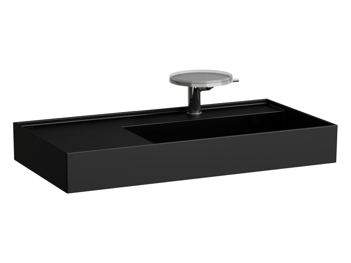 Screw Fixings Types LAUFEN Kartell Wall Basin with Shelf Right Hand Bowl 900mm x 460mm 1 ...