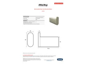 Specification Sheet - Mizu Soothe Robe Hook Brushed Nickel