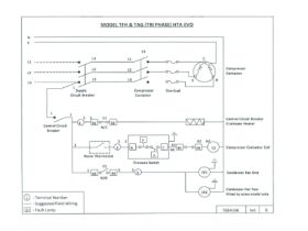 Wiring Diagram - Tecumseh Condensing Unit TFH & TAG (Tri Phase) HTA EVO Twin Fan