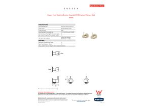 Specification Sheet - Sussex Scala Washing Machine Stops LUX PVD Brushed Platinum Gold