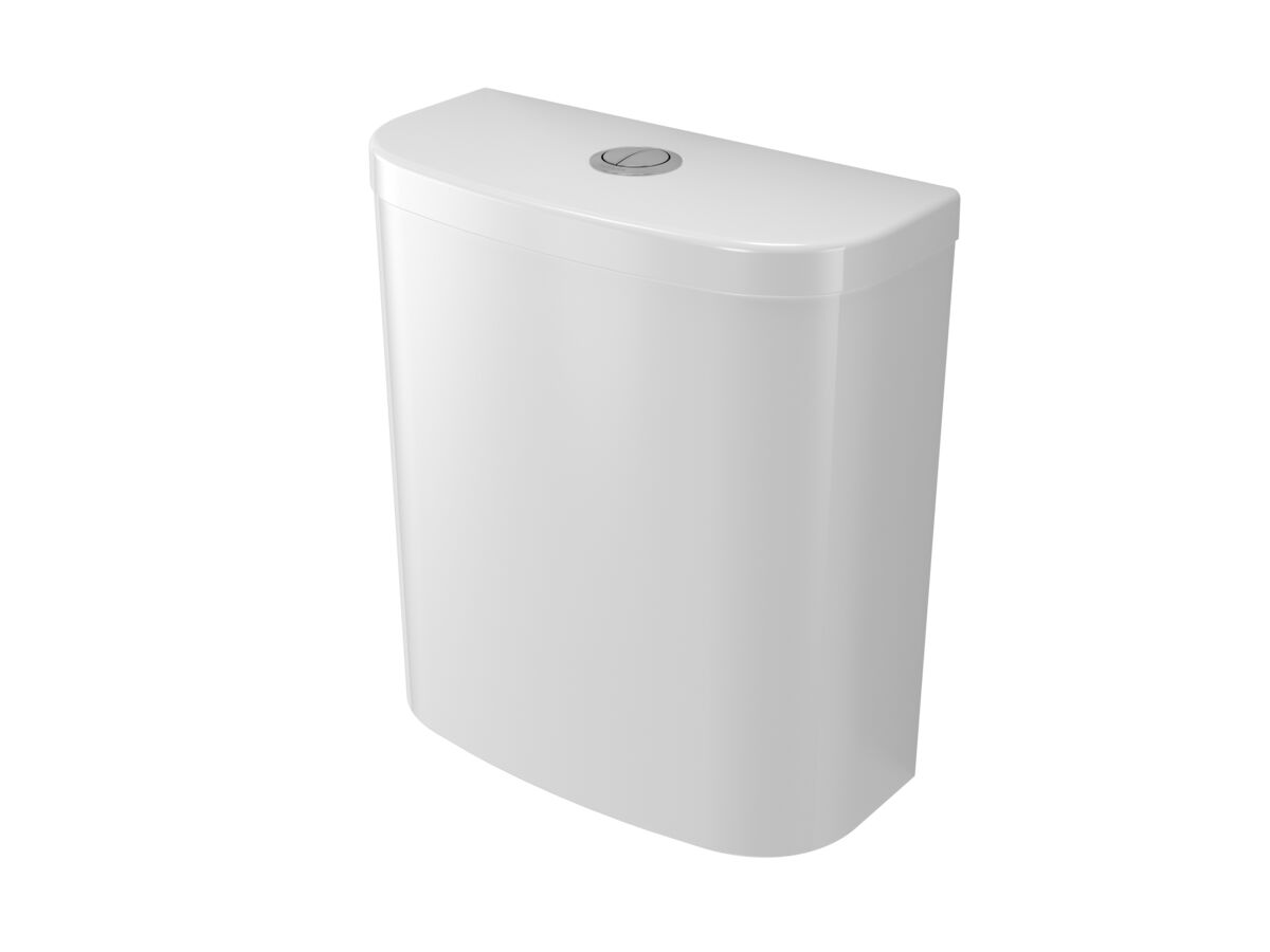 Hero - Caroma Forma II Cleanflush Close Coupled Back to Wall Back Inlet Cistern Gloss White (4 Star)