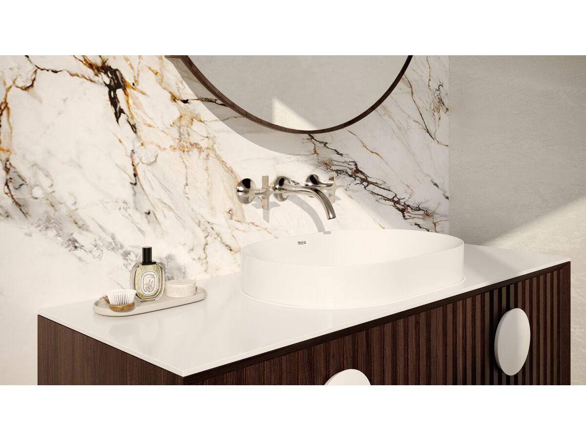 Sussex Oria Cross Wall Basin Set 165mm Chrome (5 Star)