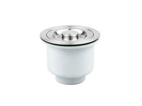 Memo Removable Deep Basket Waste with Plug Stainless Steel