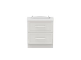 Hero - Kado Lux Ensuite All Drawer Twin 750mm Floor Mount Centre Basin 50mm Top